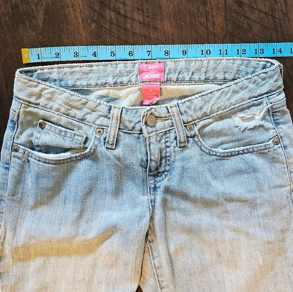 Drew Barrymore The Limited Low-Rise Flare Jeans, Light Blue, Size 0, NWOT! - Picture 8 of 10